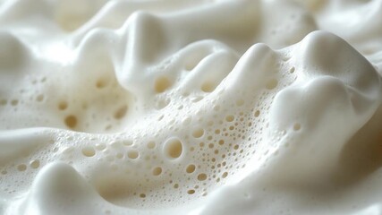 A close-up view of a white substance, possibly used in various applications such as science or art