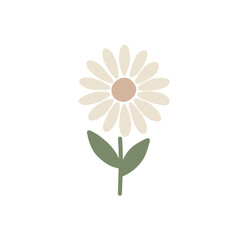 Minimal Hand-Drawn Flower Clipart Set | Simple Botanical Line Art Illustrations | Modern Floral Elements PNG
