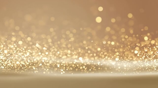 ゴージャスな金色のきらめきの抽象的な背景の動画