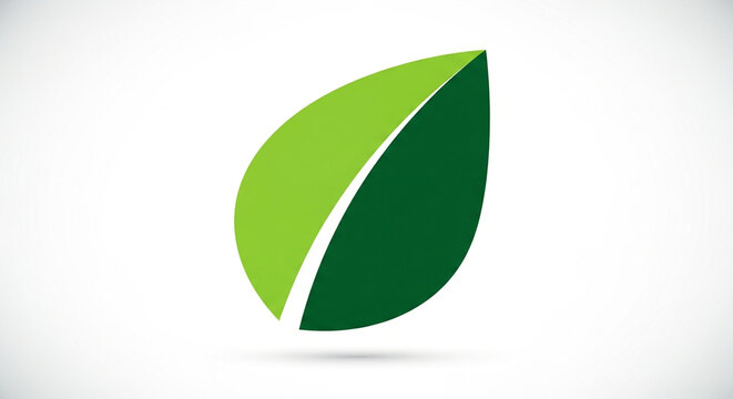 Green leaf logo design for eco friendly company and nature business with fresh organic plant concept