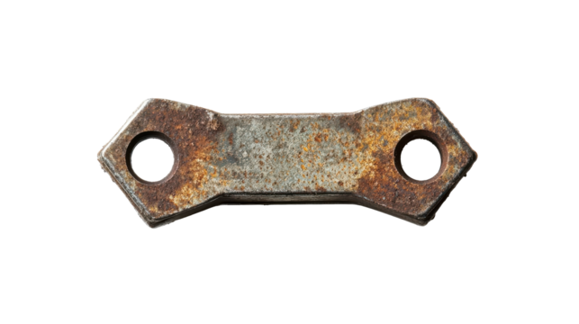 Rusting Metal Element: A close-up image of a weathered metal element, bearing marks of rust, with a robust design that appears to have endured time, hinting at a history of robust use and endurance.