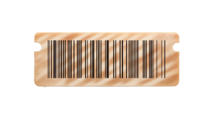 Bar Code of Product: A close-up view of a barcode printed on a small product tag. Capturing the detail of the code and its unique identifier.