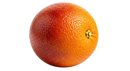 Isolated blood orange, fresh juicy citrus fruit with textured orange peel for healthy eating