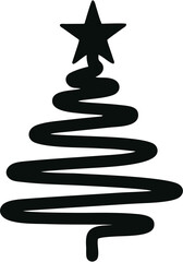 Flatt Christmas Iconn inn Bla...