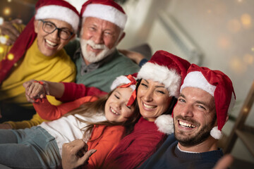 Family Christmas portrait