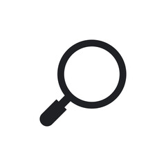 Simple Search Magnifying Glass Solid Icon