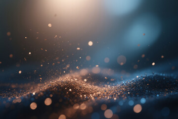 Obraz premium Microscopic biological cells with glowing nuclei in pastel colors