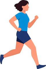 여자 마라토너 : Female Marathon Runner