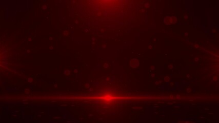 Red color 3d bokeh particles moving upwards award winning and party celebration background - Powered by Adobe