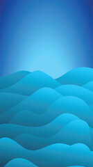 captivating artistic portrayal of ocean waves. Featuring an ethereal depiction of water movement. Embrace the serene blue hue.