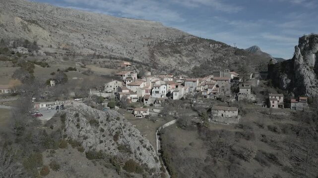 The village of Rougon, Provence, France