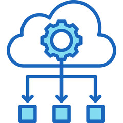 Load Balance blue icon