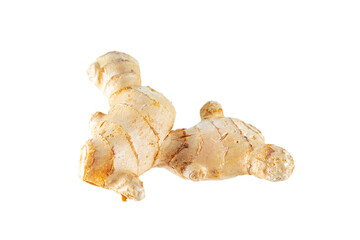 Ginger root isolated on a white background.