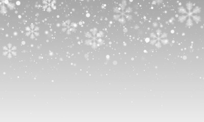 Falling snow PNG with soft transparent overlay. Realistic winter snowflakes background for seasonal design, adding festive sparkle and atmosphere.