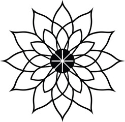 Intricate golden royal mandala design on black background