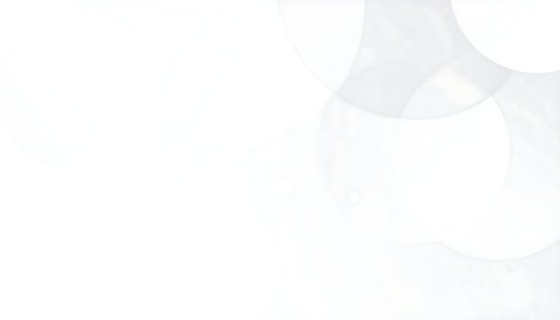 A minimalist composition of overlapping translucent circles, subtly gradients, set against a white backdrop, evoking lightness
