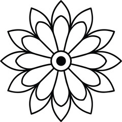 Intricate peacock feather inspired mandala design