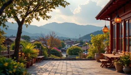 Scenic Mountain View from Terrace