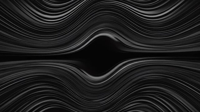 Abstract Black and White Wave Background Motion Loop