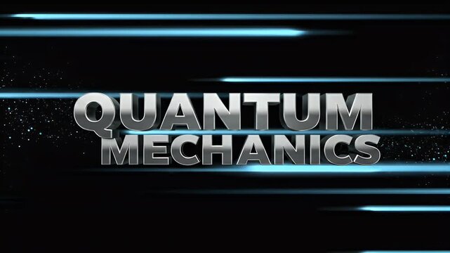 Quantum Mechanics 3D Abstract Background Motion Graphics Video