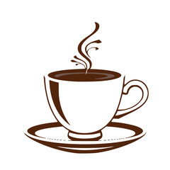 Elegant Steaming Espresso Cup on Saucer