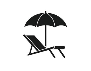 Beach chair and umbrella (1)