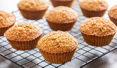 Homemade Healthy Pumpkin Muffins Fall Treat