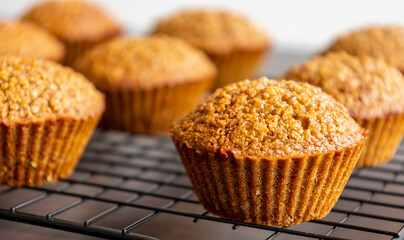Homemade Healthy Pumpkin Muffins Fall Treat