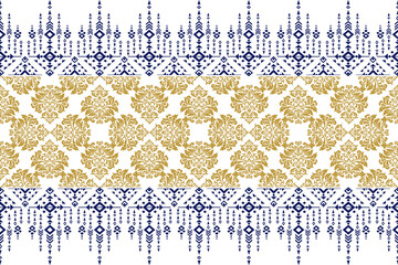 Seamless Damask Pattern, Vector Background, Decorative Wallpaper, Art, Ornament, Fabric, Vintage.
