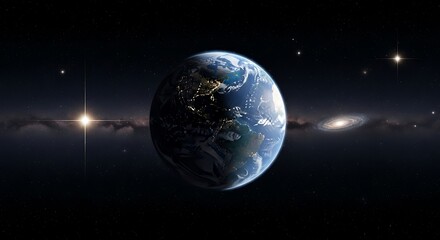 Obraz premium Earth from Space - A Stunning View of Our Planet.