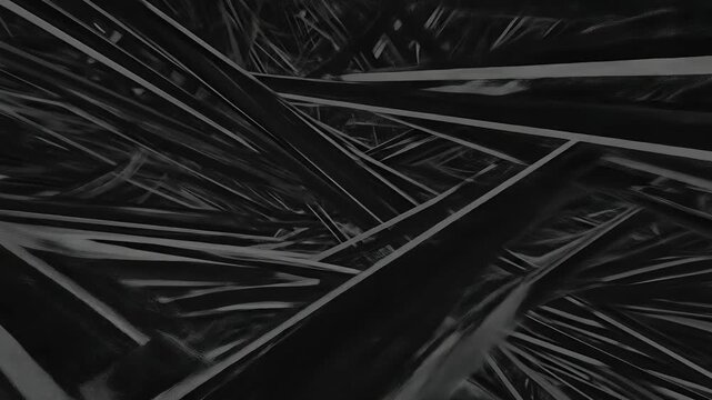 Abstract Dark Gray Intersecting Lines Background Video Illustration