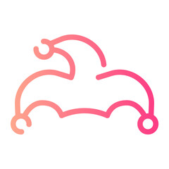clown hat gradient icon