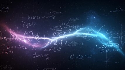 Abstract Digital Wave Background With Pink Blue Energy And Particles 3D - Powered by Adobe