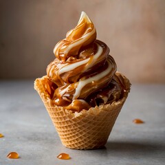 Caramel Swirl Cone