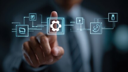 Incident management, business technology concept. Operational excellence in IT operations. Process of efficiently identifying, diagnosing and resolving unexpected problems that occur in IT systems.