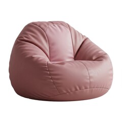 Comfortable modern bean bag chair for relaxation and leisure isolated on white background