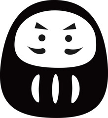 シンプルなだるまのアイコン