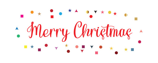 Merry Christmas Typography Style word Vector Card Banner Poster, Letter Text and New Concepts Design. 