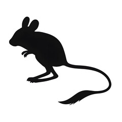 Jerboa silhouette vector style