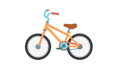 Fototapeta premium Cartoon children's bicycle