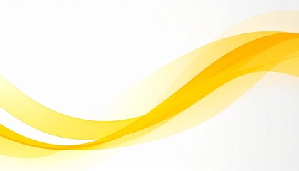 パワーポイントや資料のビジネス背景に使える　黄色と白の曲線が輝く明るく前向きな抽象背景