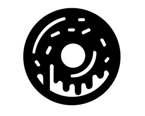 donut logo icon, vector illustration isolated on white background
