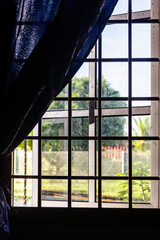 Even though the outside of the room is bright with freedom surrounding with green trees but on the inside is the prison. the message for a palestinian people feel, free palestine