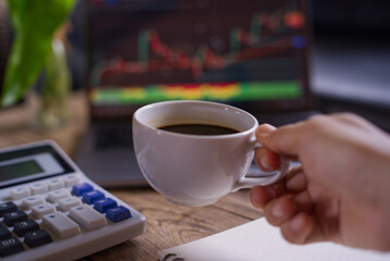 businesswoman working on laptop