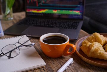 coffee and laptop