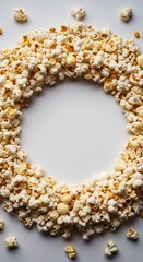 Popcorn Circle - A Cinematic Snack Frame for Movie Nights.