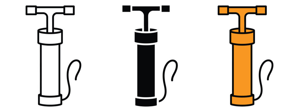 Air pump icon vector. maintenance, repair, and roadside assistance visuals symbol. vector illustration.