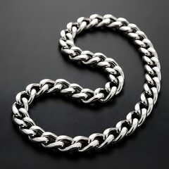 Silver Chain Necklace - A Bold and Stylish Accessory for Men and Women.
