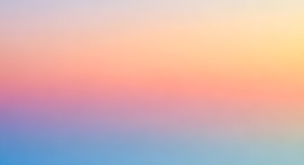 Pastel gradient background with soft pink, blue, and yellow