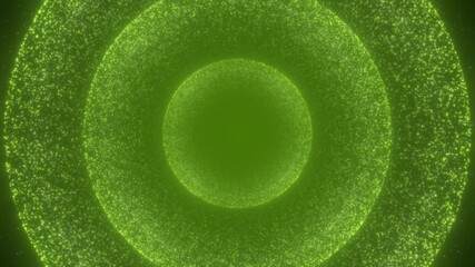 Lime green color abstract shining glitter particles with blank space , stage award and event background